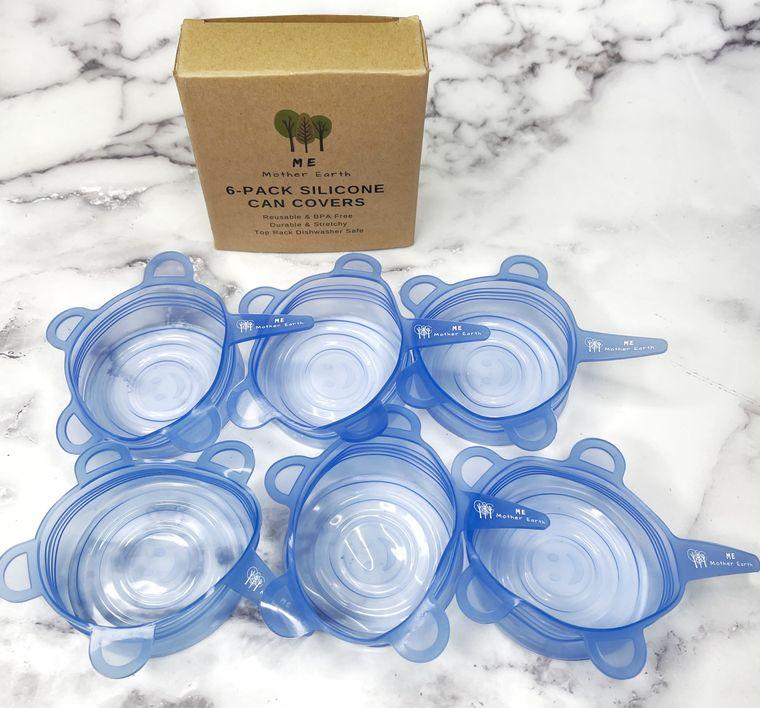 Stretchy Can Covers 6-Pack - Silicone - Zero Waste Outlet