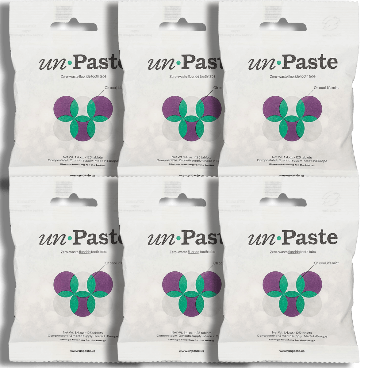 Unpaste Tooth Tabs With FLUORIDE - Vegan - Zero Waste Outlet