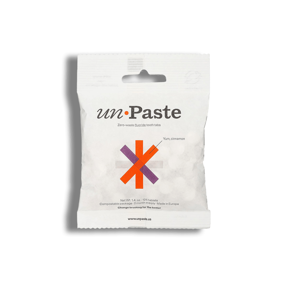 Unpaste Tooth Tabs - With FLUORIDE - Vegan - CINNAMON or MINT Flavor ...